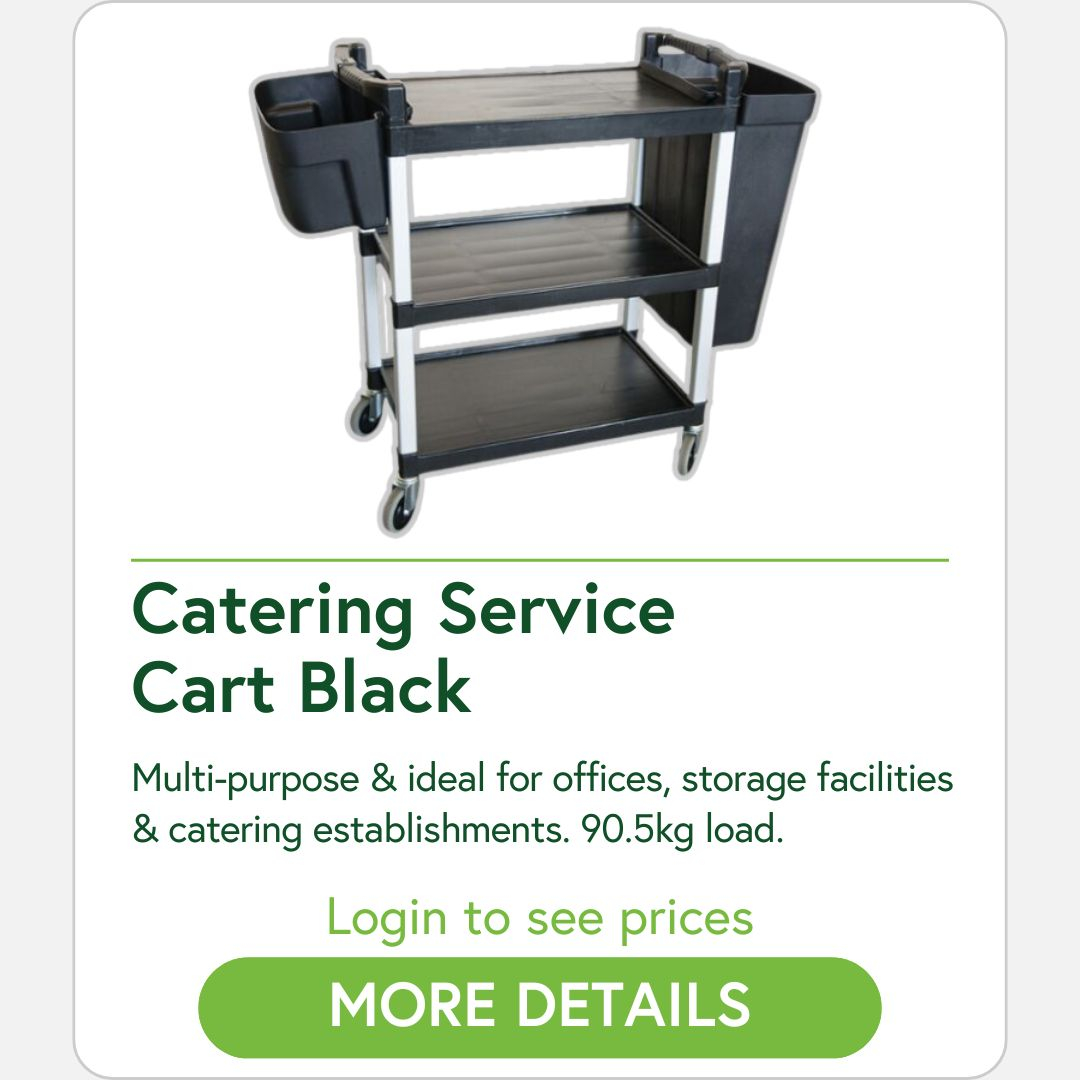 Catering Service Cart Black