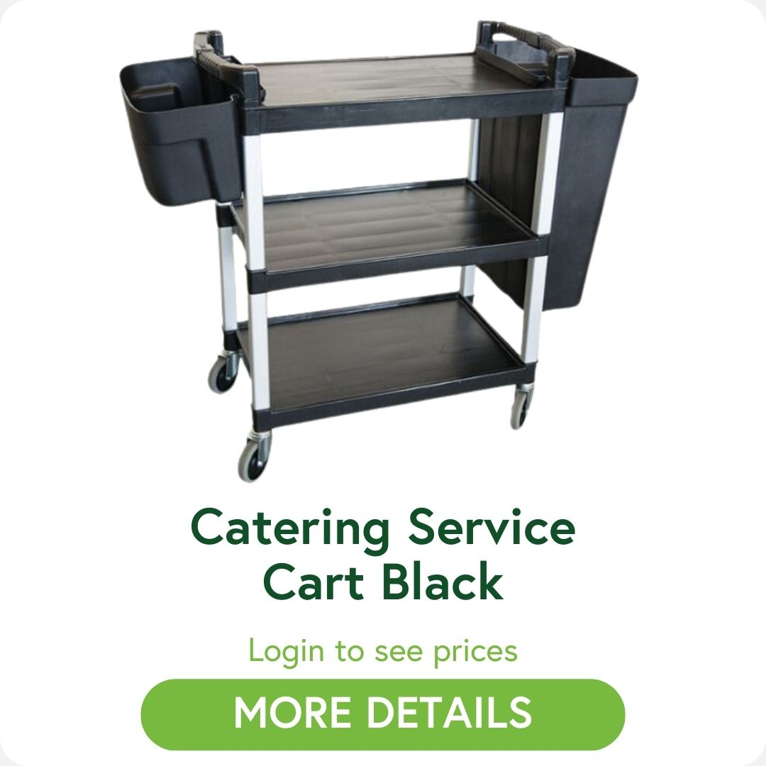 Catering Service Cart Black