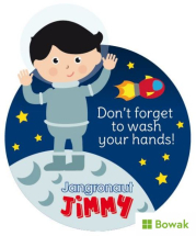 Jangronauts Stickers Wash Your Hands Jimmy Jangronauts Stickers Wash Your Hands Jimmy