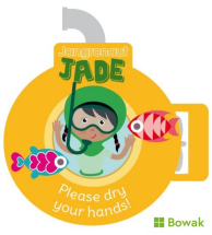 Jangronauts Stickers Dry Your Hands Jade Jangronauts Stickers Dry Your Hands Jade