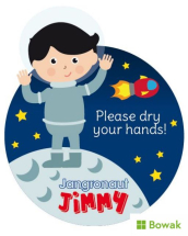 Jangronauts Stickers Dry Your Hands Jimmy Jangronauts Stickers Dry Your Hands Jimmy