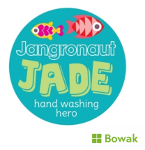 Jangronauts Stickers Hand Wash Hero Jade Jangronauts Stickers Hand Wash Hero Jade